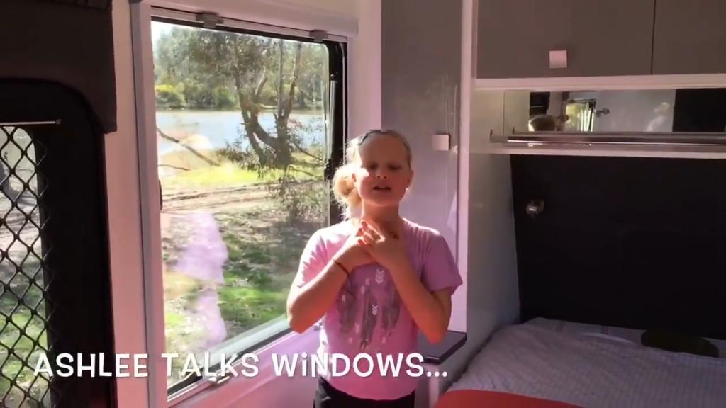 Ashlee talks Windows - Essential Caravans Grant Cruiser Family 22ft Caravan 0-1 screenshot